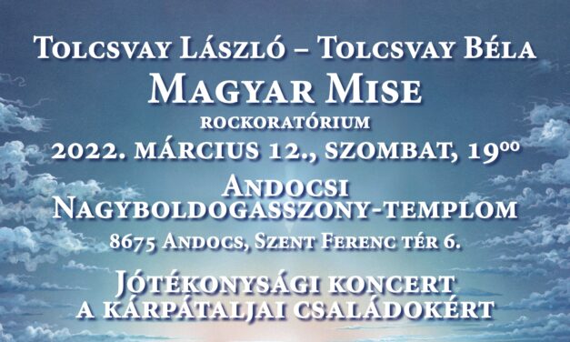 Tolcsvay jótékonysági koncert a kárpátaljai családokért