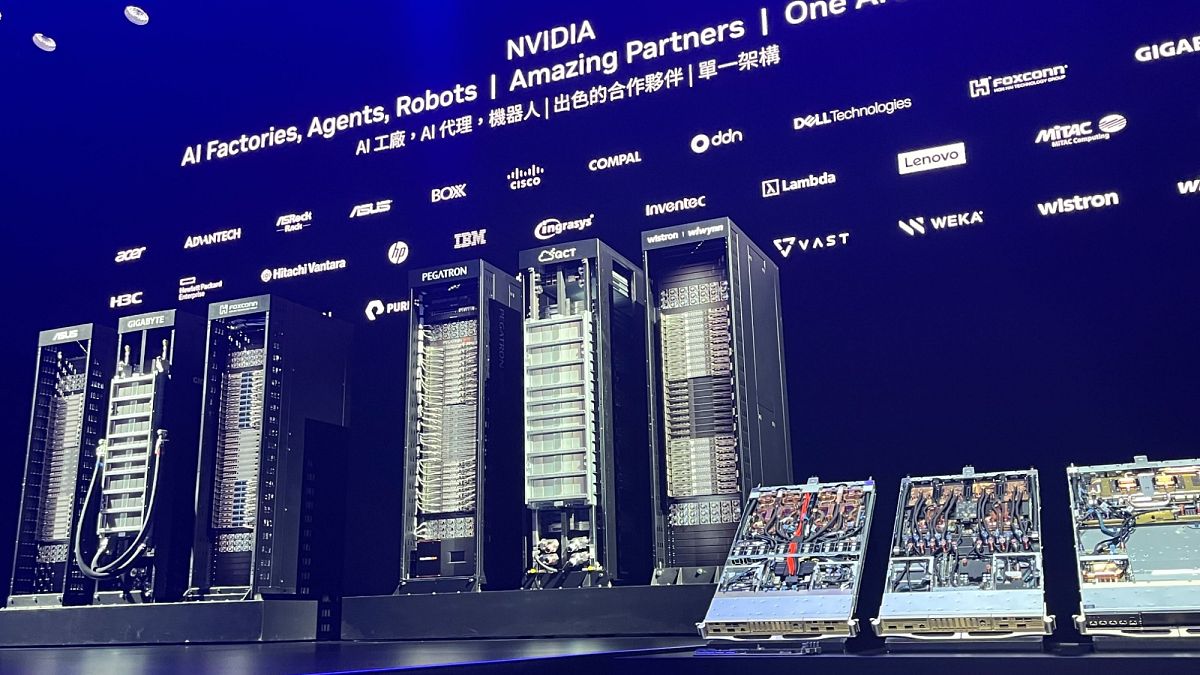 Az NVIDIA Jensen Huang bejelenti az AI szuperszámítógépet, amely elősegíti a Tajvan innovációját