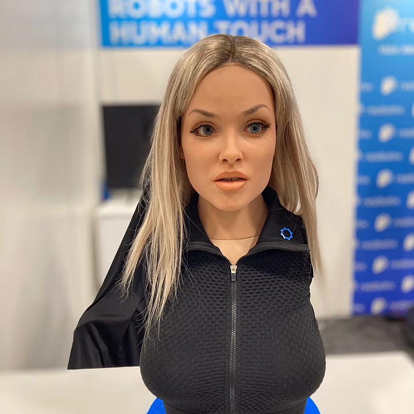 Egy Realbotix humanoid robot