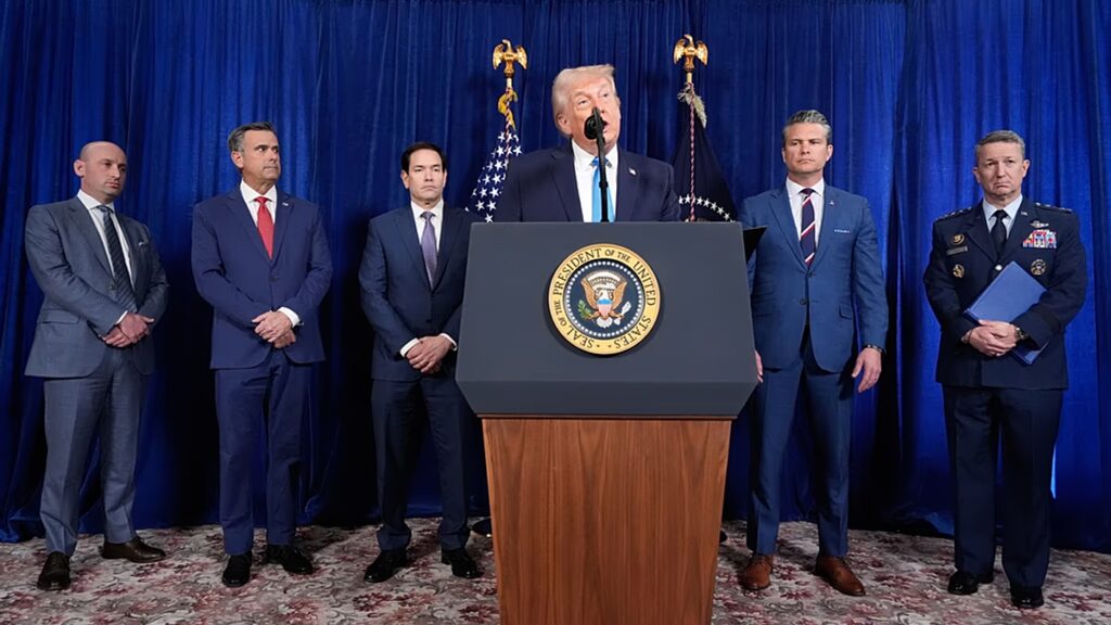 Live.

    Trump says US 'will run' Venezuela until 'safe' transition