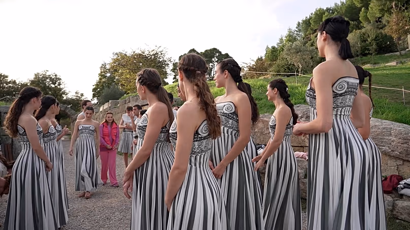 A papnők a régészeti lelőhelyen