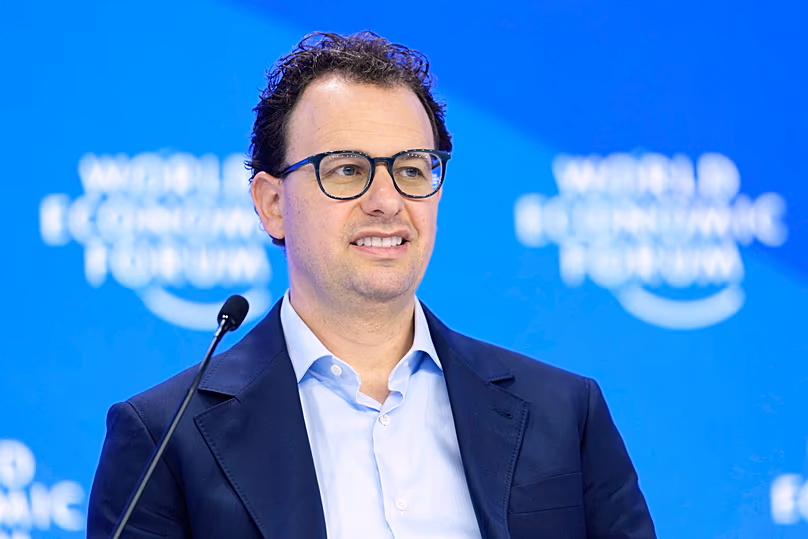 FILE – Dario Amodei, az Anthropic vezérigazgatója és társalapítója részt vesz a Világgazdasági Fórum éves találkozóján Davosban, Svájcban, 2025. január 23-án. 