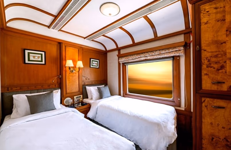 Deluze kabin a Deccan Odyssey vonaton