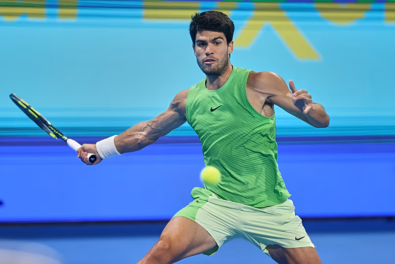 Carlos Alcaraz a 2026-os Qatar Open döntőjében játszik