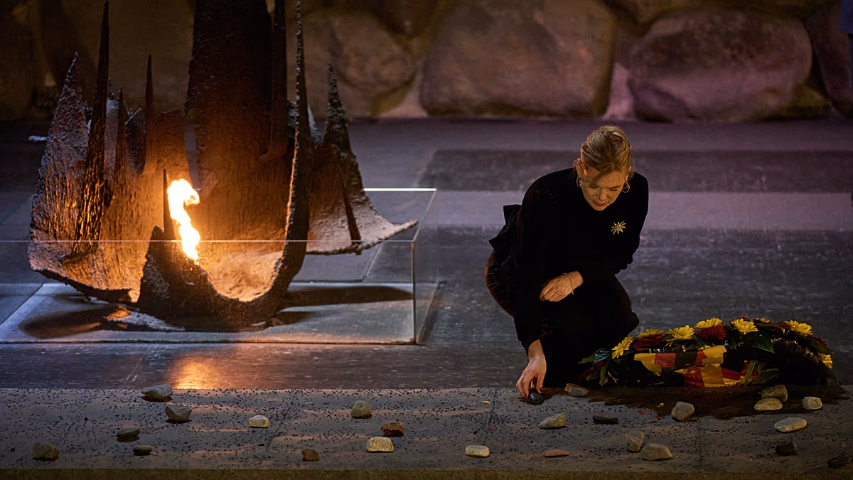 A német parlament elnöke izraeli katonai kísérettel látogat a Gázai övezetbe