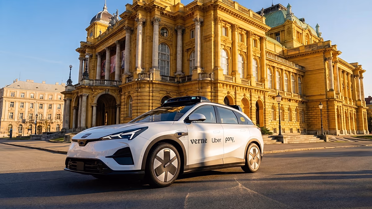 Egy horvát startup, az Uber és a Pony.ai kereskedelmi robotaxi szolgáltatást hoz Európába