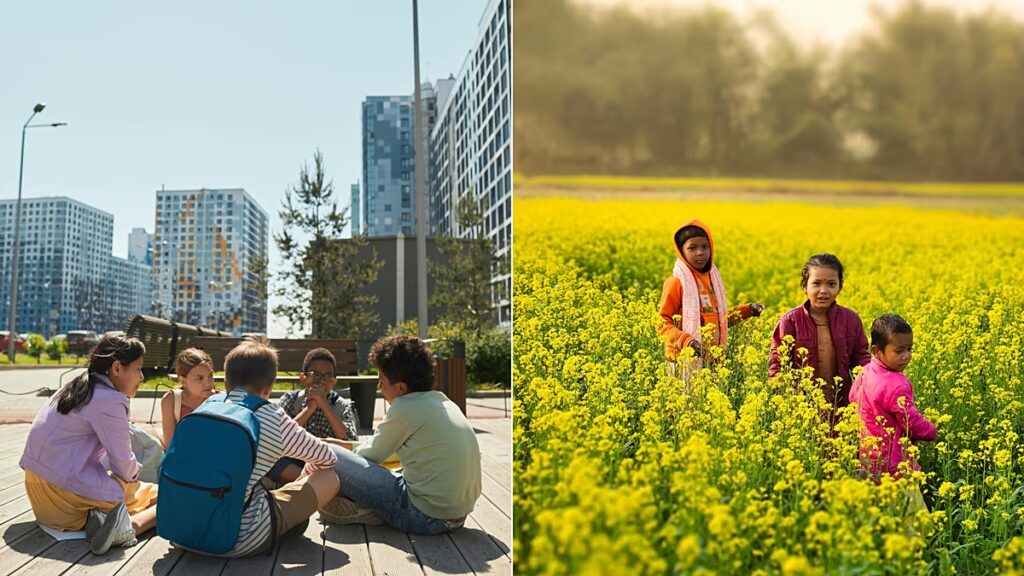 Város vs vidék: Ahol a gyerekek felnőnek, az befolyásolja mentális egészségüket – derül ki egy jelentős tanulmányból