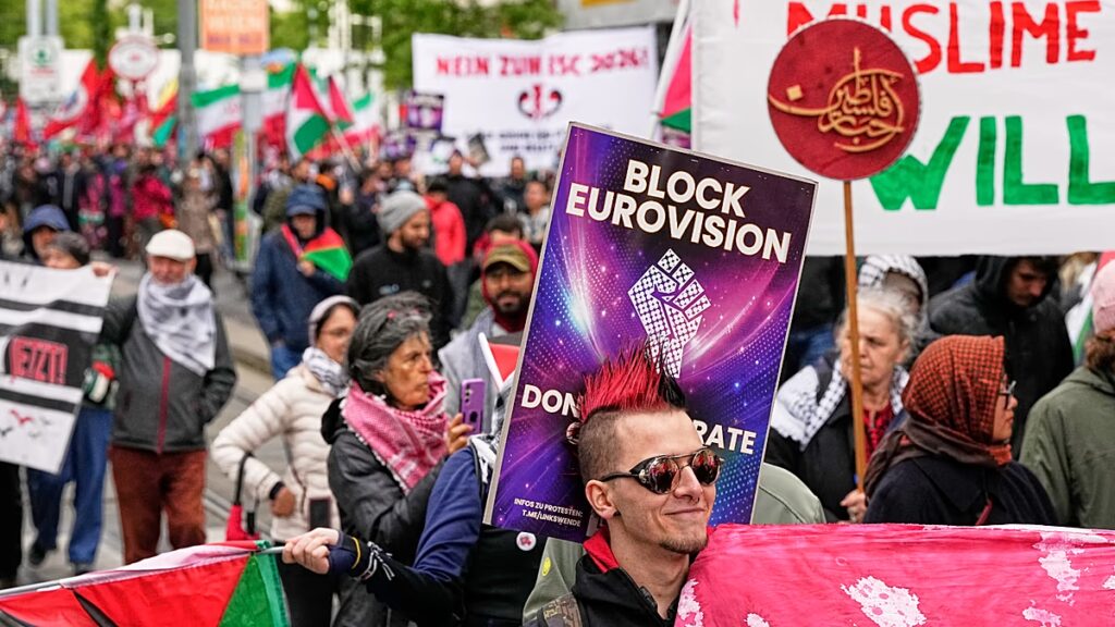 A bécsi Eurovíziós döntőt beárnyékolják Izrael részvétele miatti tiltakozások