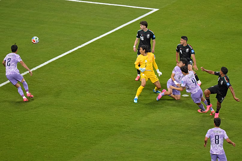 A mexikói Luis Romo megszerezte a nyitógólt a Dél-Korea elleni világbajnokság A-csoportjának mérkőzésén a mexikói Guadalajara melletti Zapopanban 2026. június 18-án, csütörtökön.