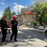 Ukrajna: Kigyulladt Zaporizzsja, miután orosz rakéta- és dróntámadás legalább kilencen megsérült